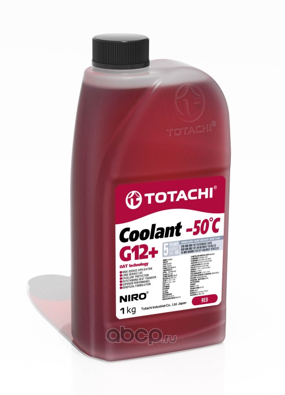 антифриз NIRO COOLANT Red -50C G12+ Красный 0.9л.